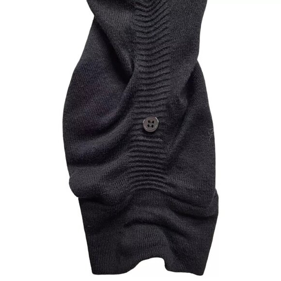 BCBGeneration Dress Size M Sequins Roll Tab Dolman Ruched Sleeve Wide Ribbed Hem - Picture 7 of 14